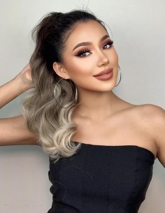 Coada New Style Balayage Saten Natural/ Blond Cenusiu