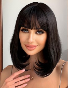 Peruca Naturala DARCEY Negru 2