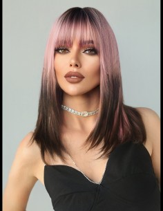 Peruca AMITA Ombre Pink 2