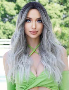 Peruca CREUSA Ombre Silver 2