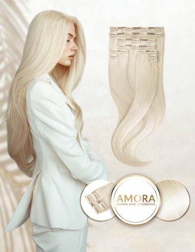 Extensii Clip On De Lux Blond Cenusiu...