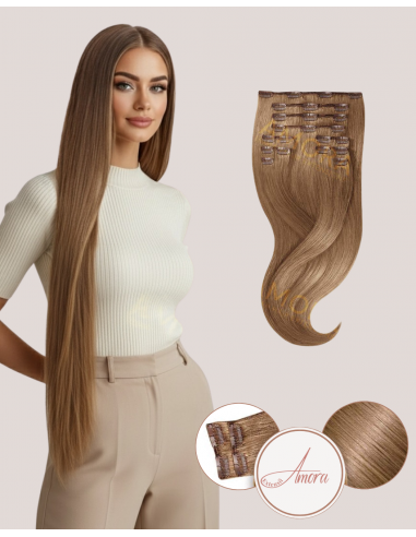 Extensii Clip On   Amora Saten Mediu 8