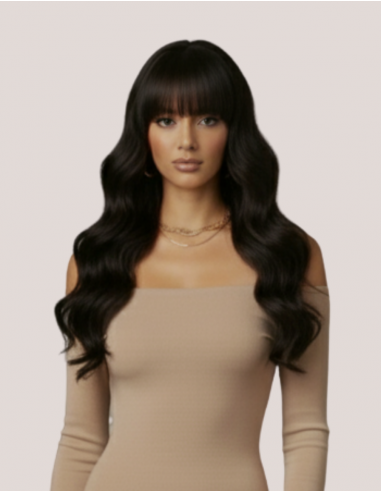 Peruca Naturală ELYSIA Negru Intens