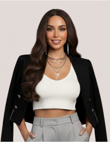 Peruca Naturală MUSE Șaten Ciocolatiu