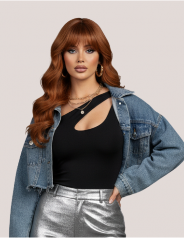 Peruca Naturală FLAME Arămiu