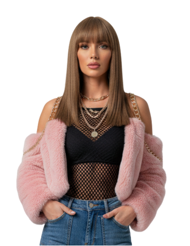 Peruca Naturala ANTONIA Saten Auriu