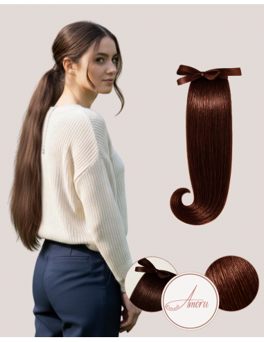 Extensii Coadă Amora Saten Ciocolatiu 4