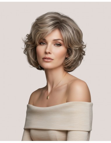 Peruca Naturala LOUANA Castaniu Suvitat