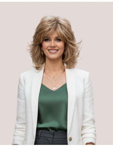 Peruca Naturala AIMEE Blond Inchis...