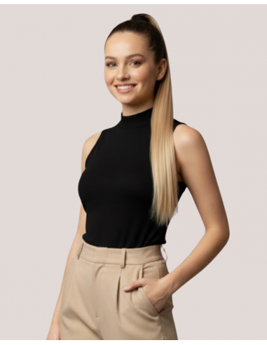 Coada New Style Long saten ciocolaiu/...