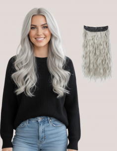 Tresă Ondulată White Gray