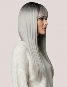 Peruca ADANIA Blond Cenusiu 2