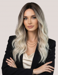 Peruca ALBINES Ombre Saten...