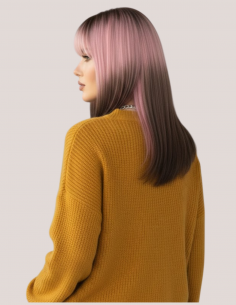 Peruca AMITA Ombre Pink 2