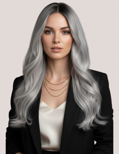 Peruca CREUSA Ombre Silver