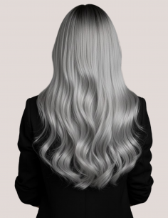 Peruca CREUSA Ombre Silver 2