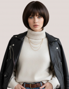 Peruca FILOFTEA Negru Natural