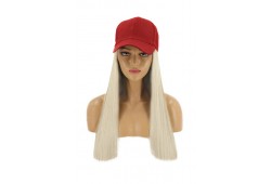 Sapca cu Tresa Atasata Blond Rece Perlat 60