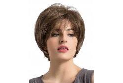 Peruca Naturala KENDA Suvitat Saten Mediu/Blond Deschis