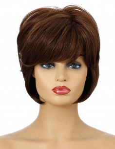 Peruca Natural MARIBEL Saten Ciocolatiu Suvitat 2